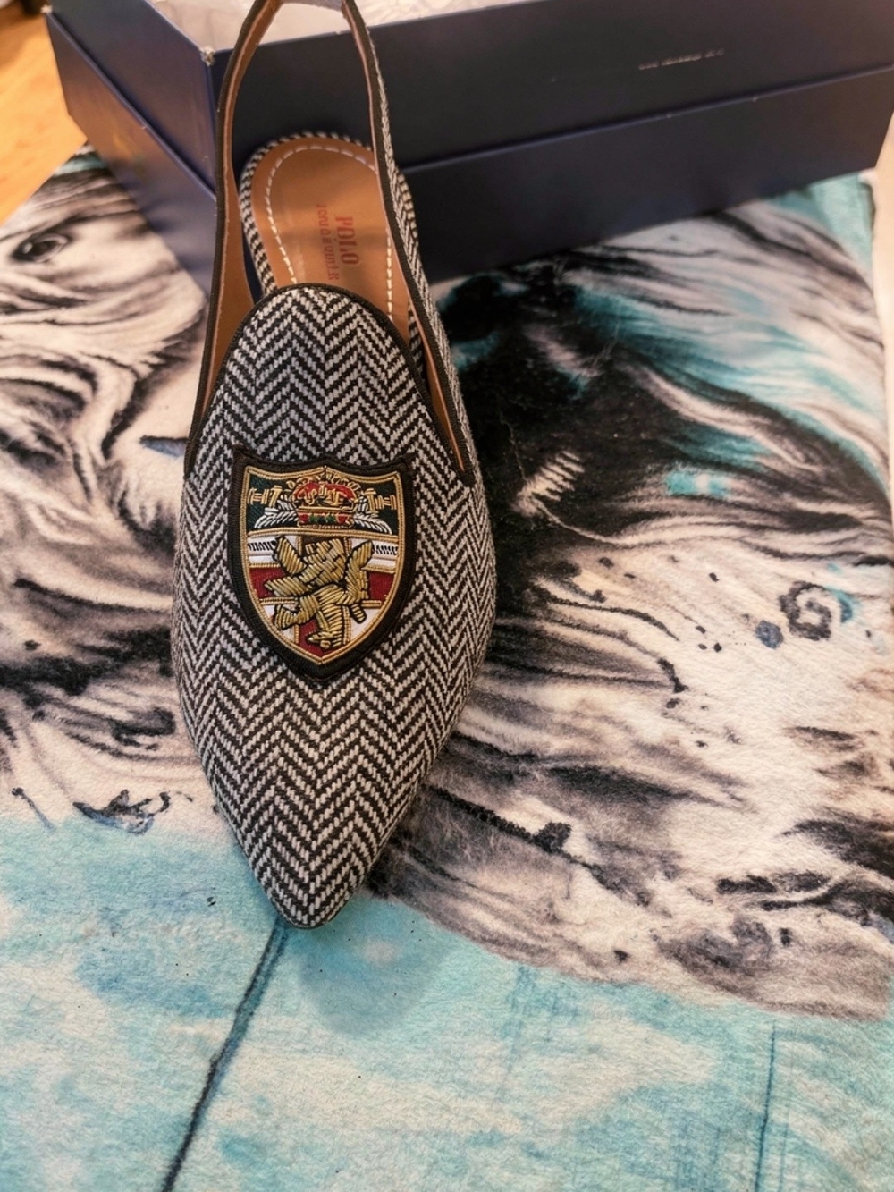 Brand New Polo Ralph Lauren Stacy Herringbone Women's Dress Shoes